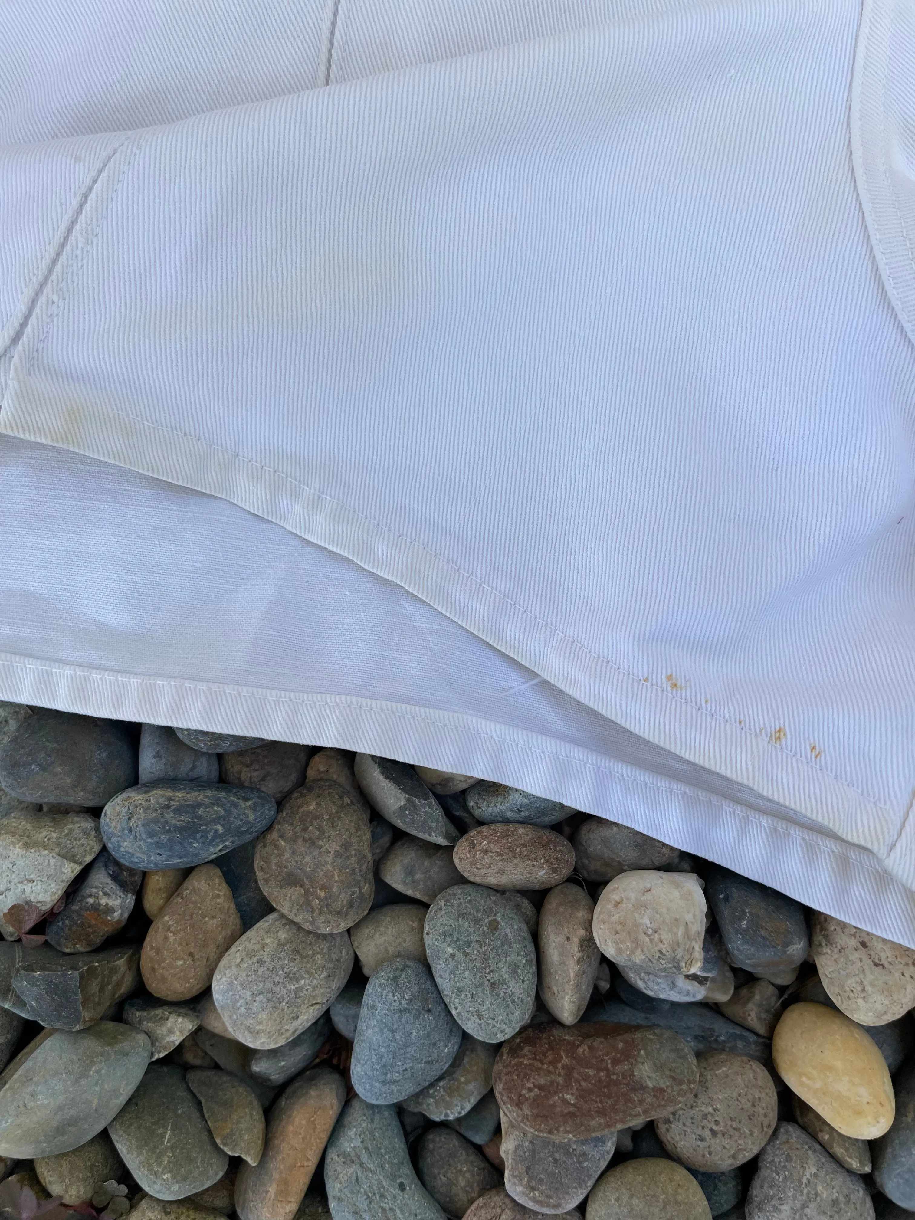 1940s Side Button Cotton Twill Shorts