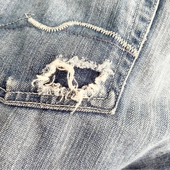 7 For All Mankind Distressed Jean Shorts