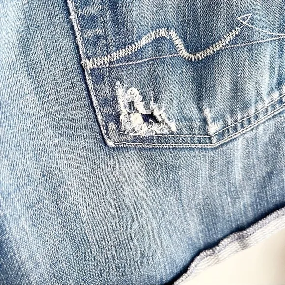 7 For All Mankind Distressed Jean Shorts
