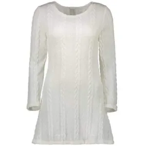 A  Line  Mini Sweater Dress - White Xl