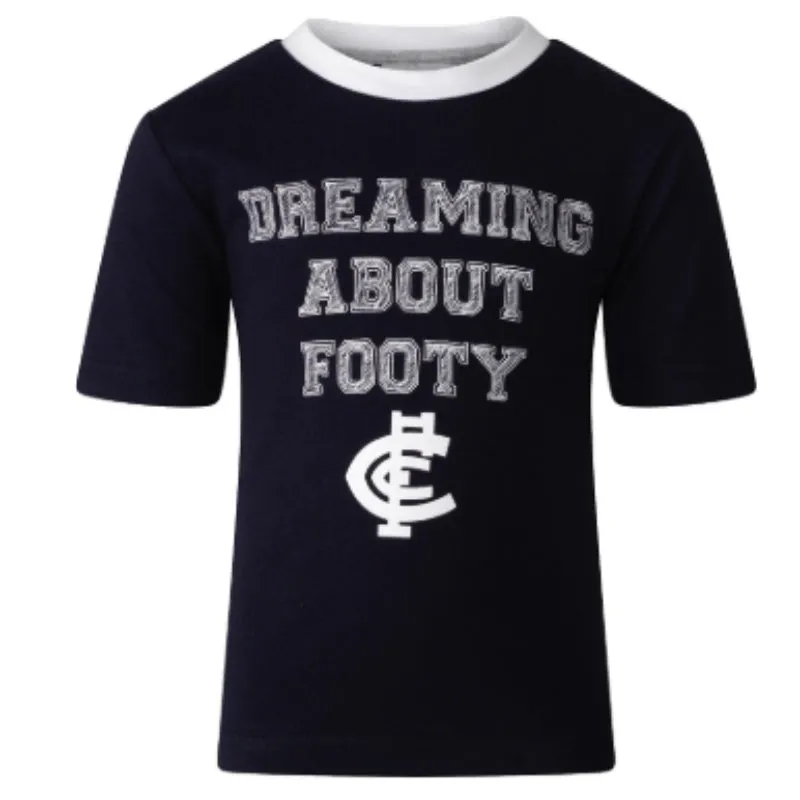 AFL TODDLERS PYJAMA SET CARLTON BLUES
