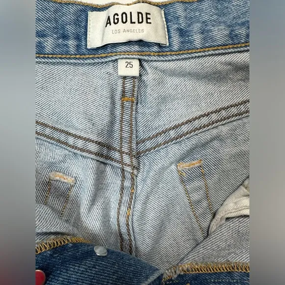 AGOLDE Parker Cutoff‎ Denim Shorts Color Swapmeet Size 25/2