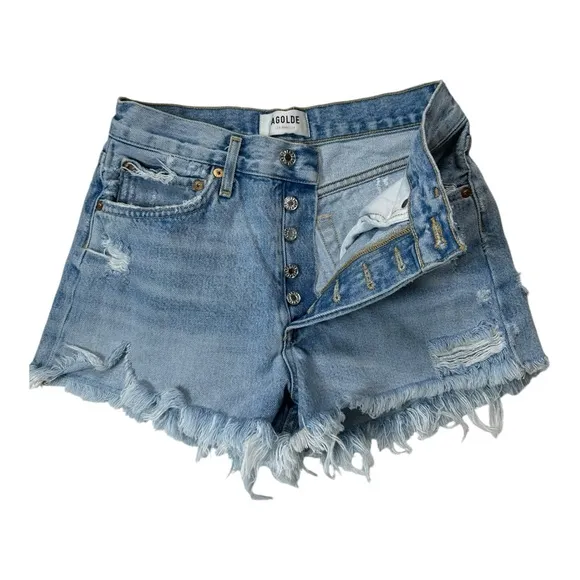 AGOLDE Parker Cutoff‎ Denim Shorts Color Swapmeet Size 25/2