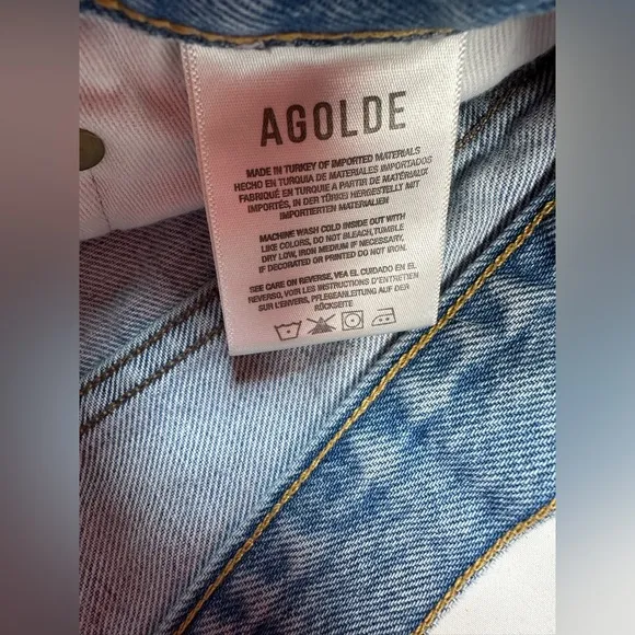 AGOLDE Parker Cutoff‎ Denim Shorts Color Swapmeet Size 25/2