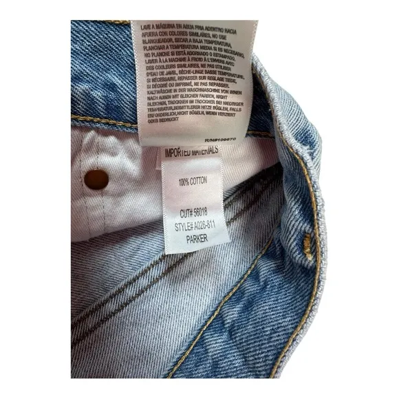 AGOLDE Parker Cutoff‎ Denim Shorts Color Swapmeet Size 25/2