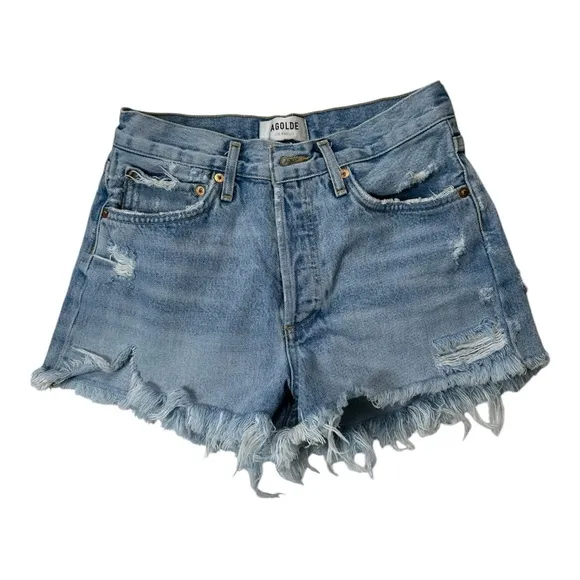 AGOLDE Parker Cutoff‎ Denim Shorts Color Swapmeet Size 25/2