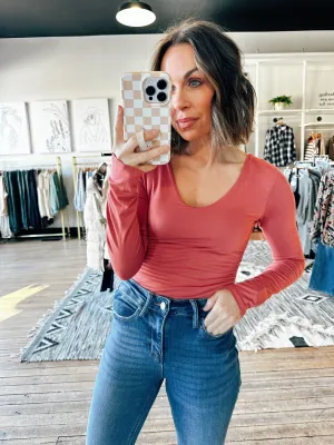 Allure Ruched V-Neck Top