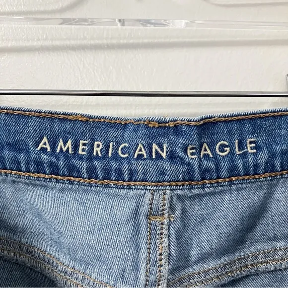 American Eagle | Distressed Jean Mom Shorts 8