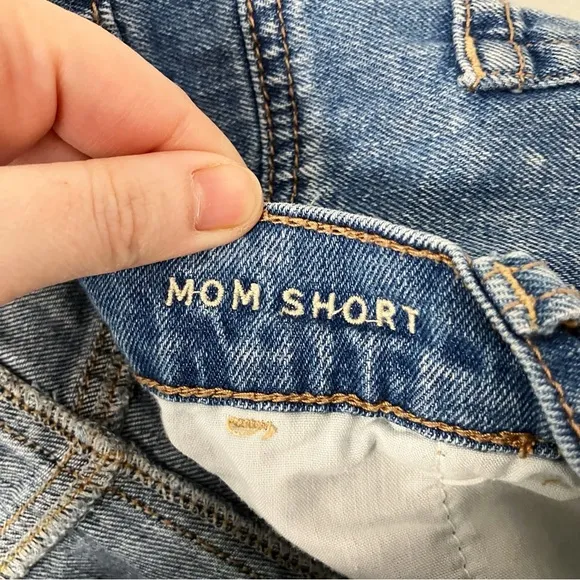 American Eagle | Distressed Jean Mom Shorts 8