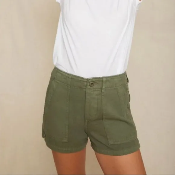AMO Green Utility Shorts
