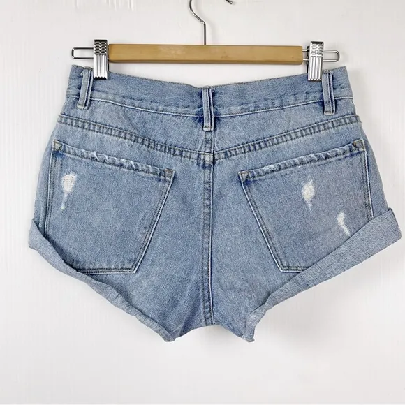 Amuse Society Destroyed Denim Shorts size 25