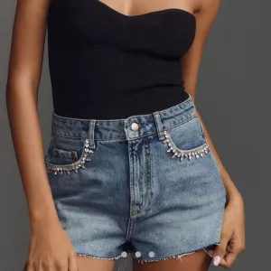 Anthropologie Pilcro Lover Embellished Shorts