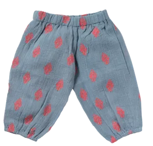 Baby Boys & Girls Willy Blue Flowers Trousers