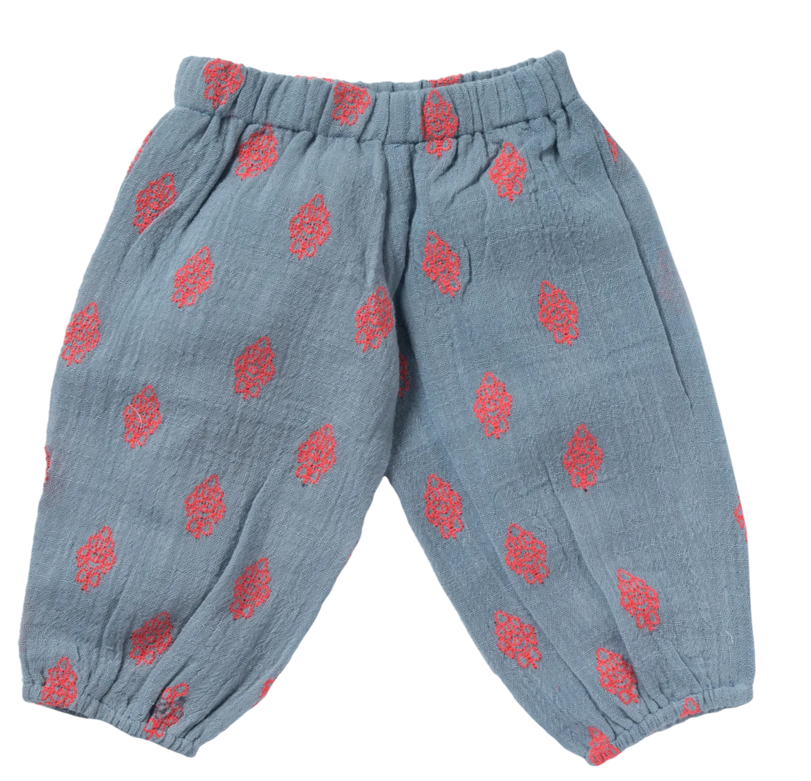 Baby Boys & Girls Willy Blue Flowers Trousers