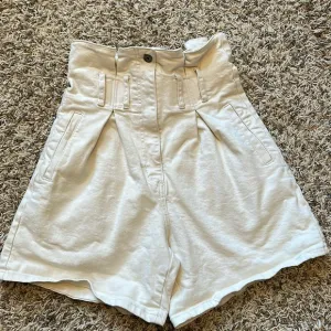 Bardot High Waist Denim Paperbag Shorts
