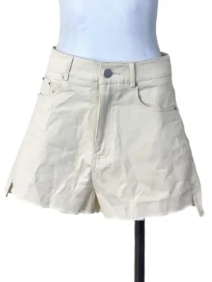 Beige Denim Shorts