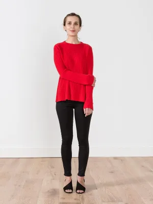 bell-sleeve pullover
