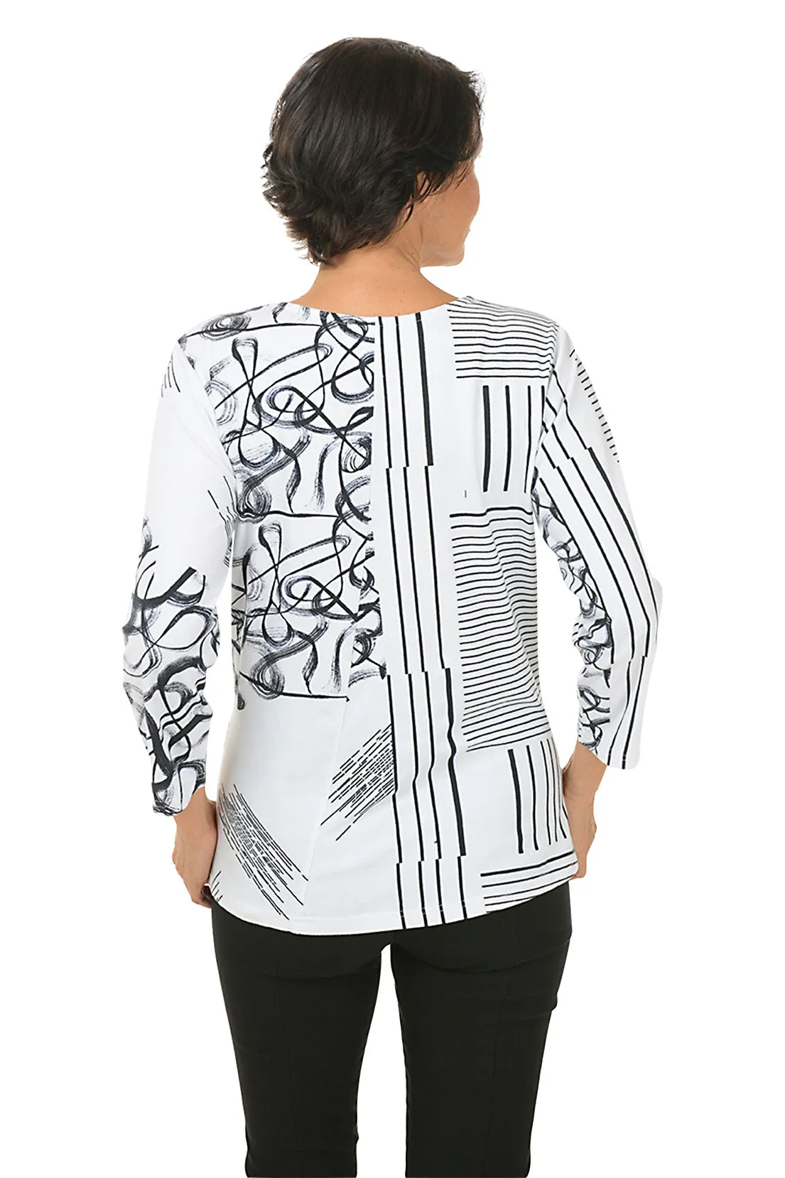 Belle Surplice V-Neck Knit Top