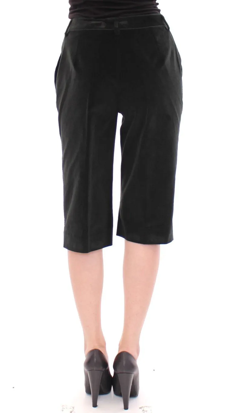 Black cotton shorts pants