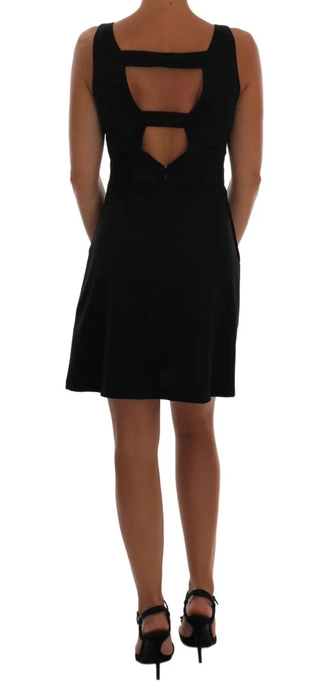 Black Shift Mini Sheath Dress
