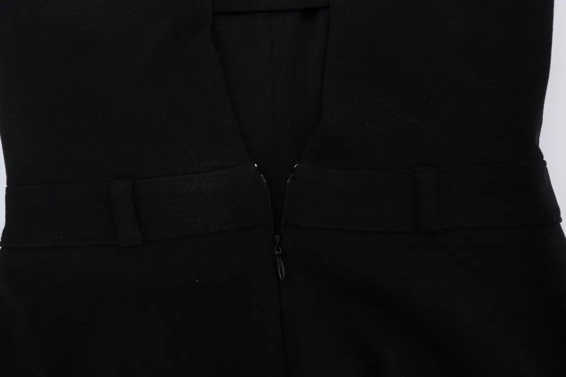 Black Shift Mini Sheath Dress