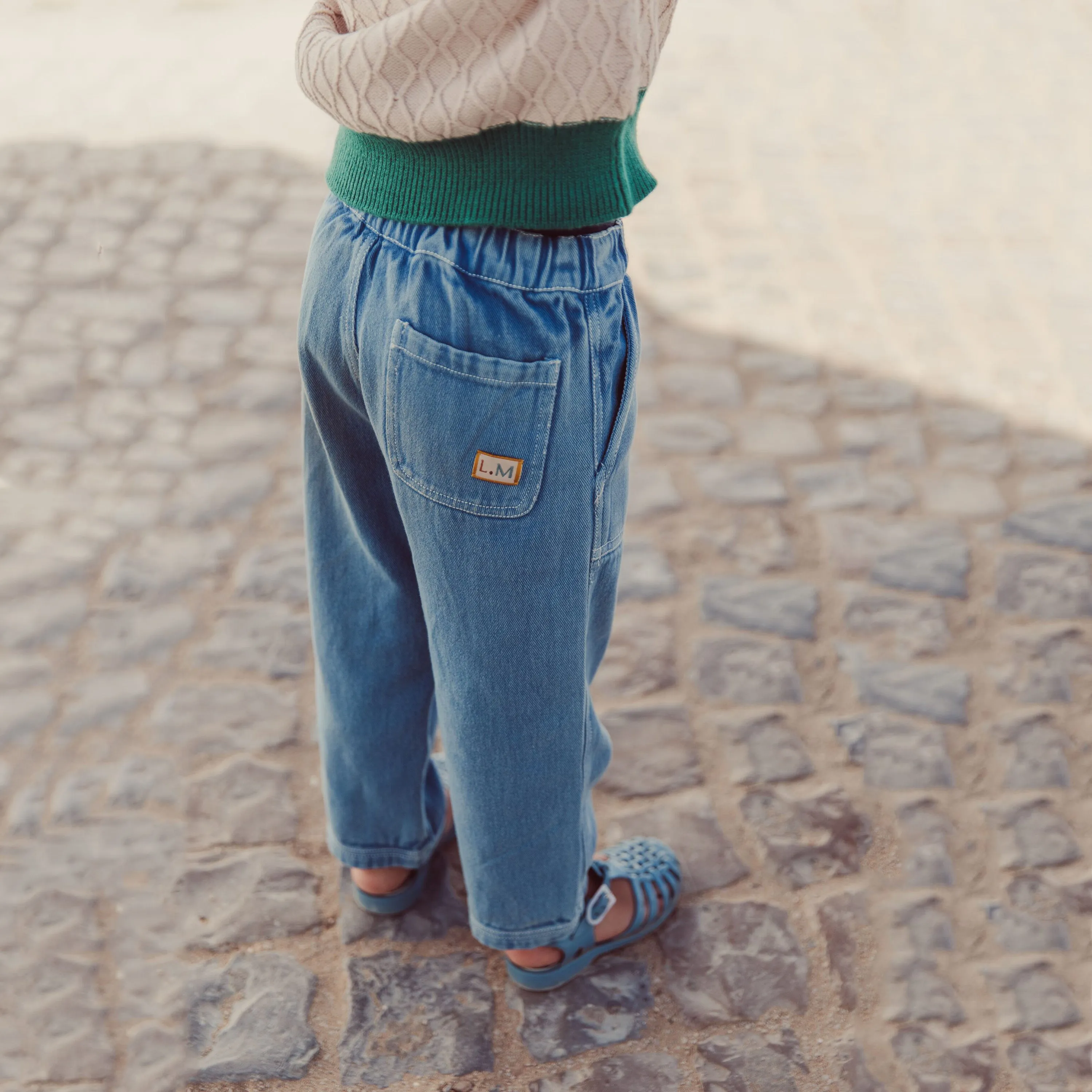 Blue Cotton Trousers