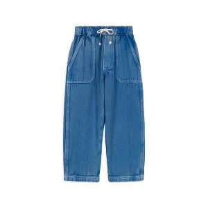 Blue Cotton Trousers