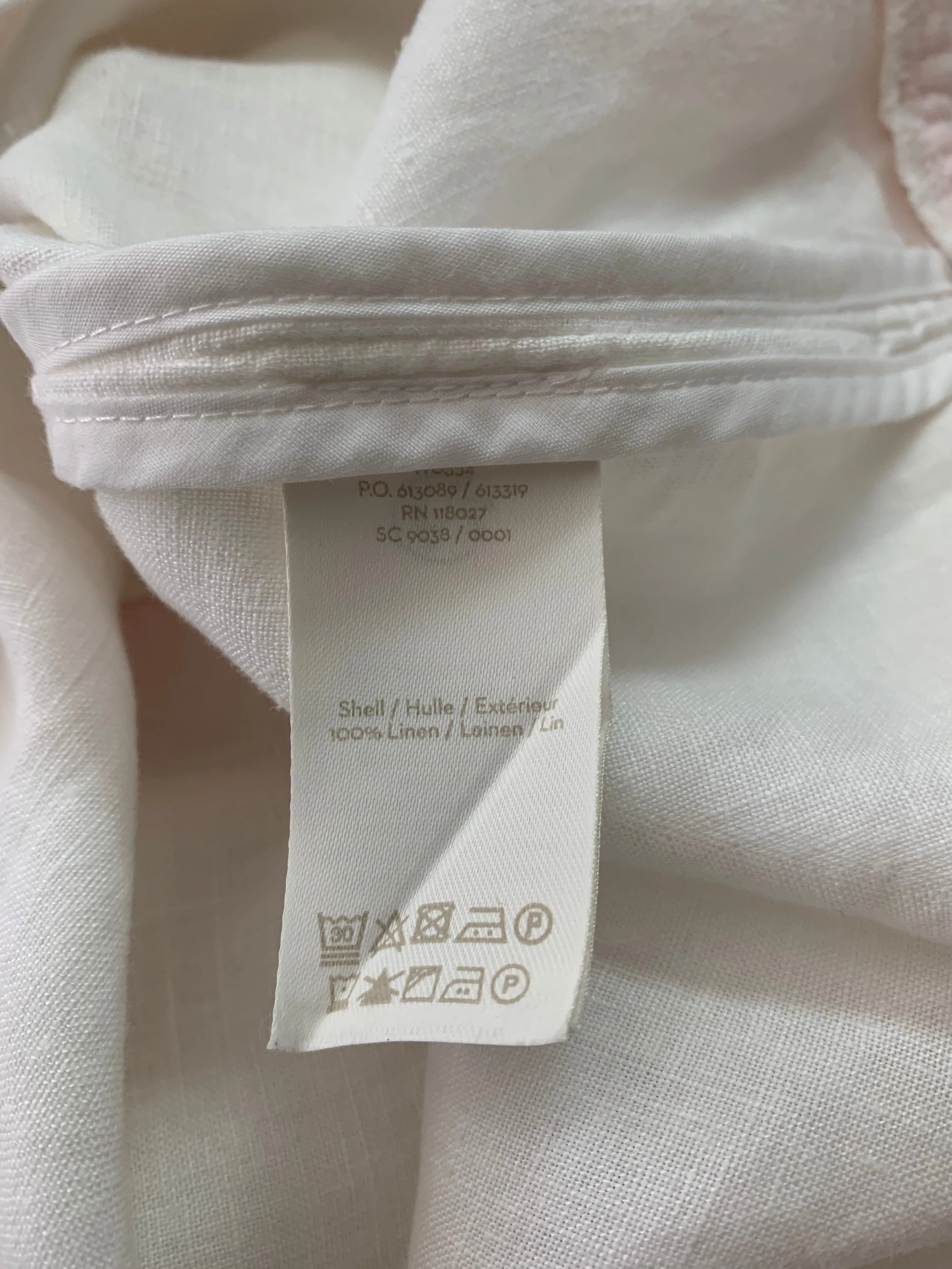 BODEN white neon pink Linen Shift Dress - US 10