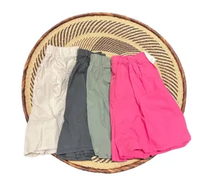 Boyfriend Cotton Shorts Beige