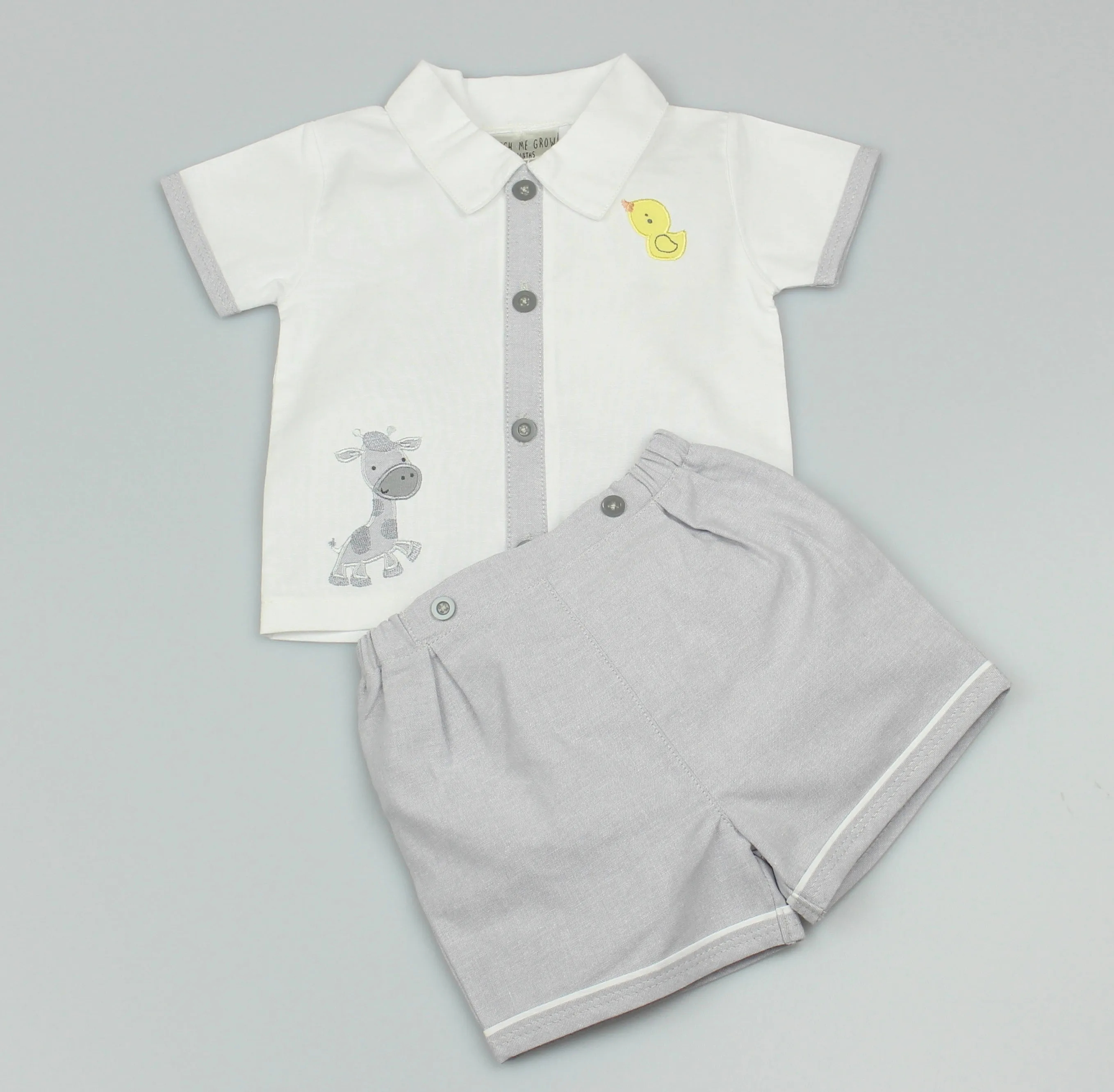 Boys Shirt & Shorts Giraffe (0-3-9 Months)-GF1055