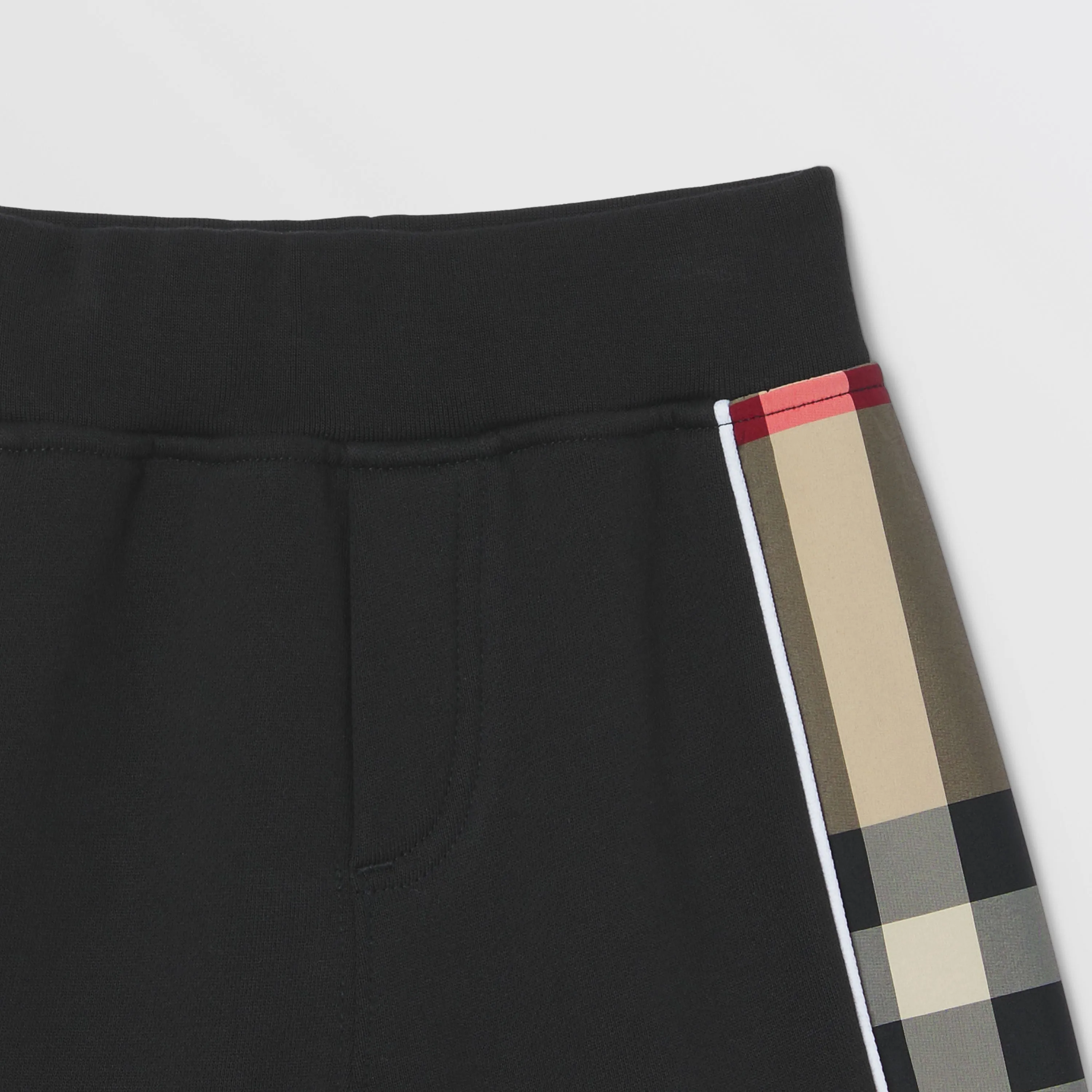 Burberry Baby Check Panel Cotton Shorts