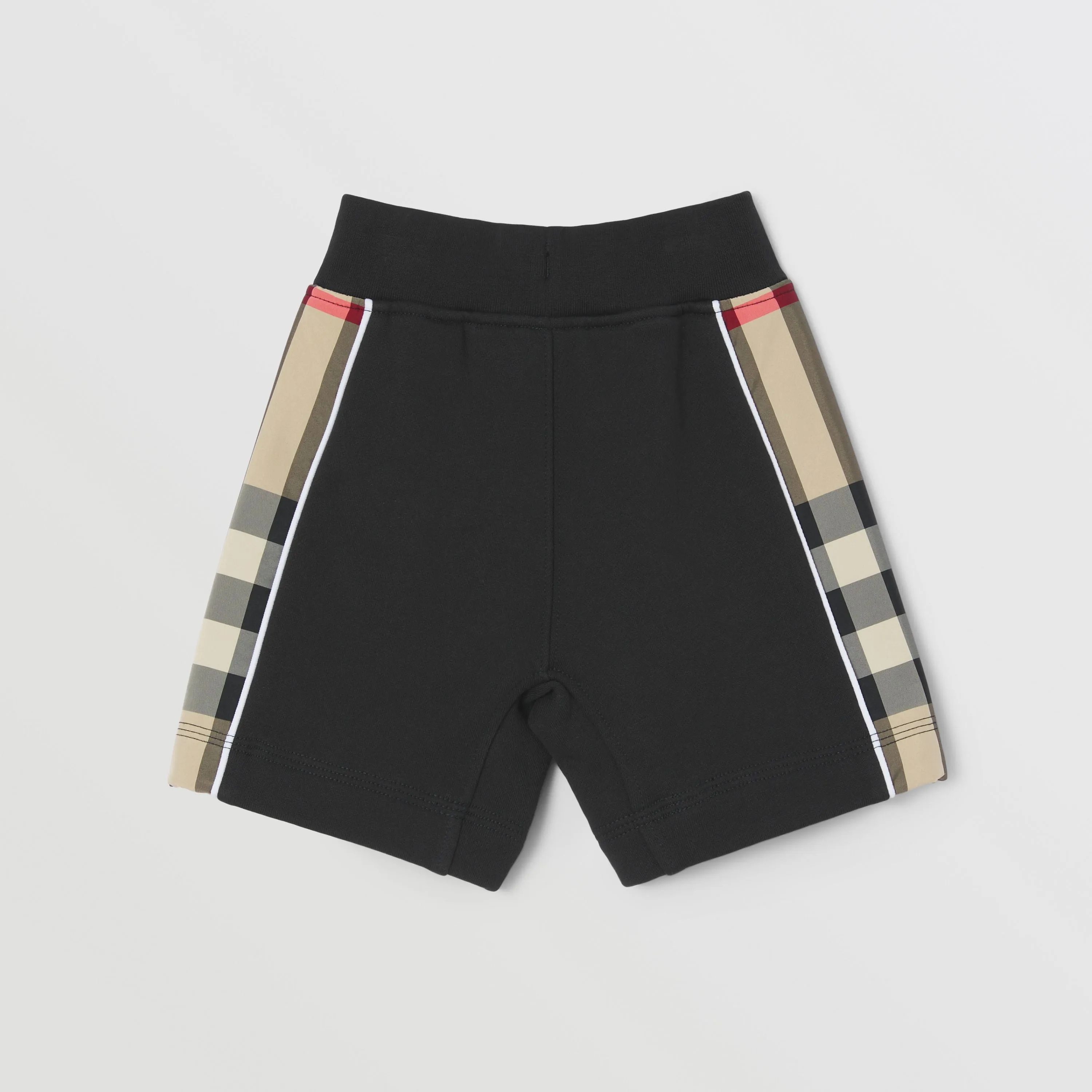 Burberry Baby Check Panel Cotton Shorts