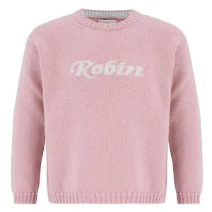 Camden Personalised Cashmere Sweater for Baby Girls - Rose Pink