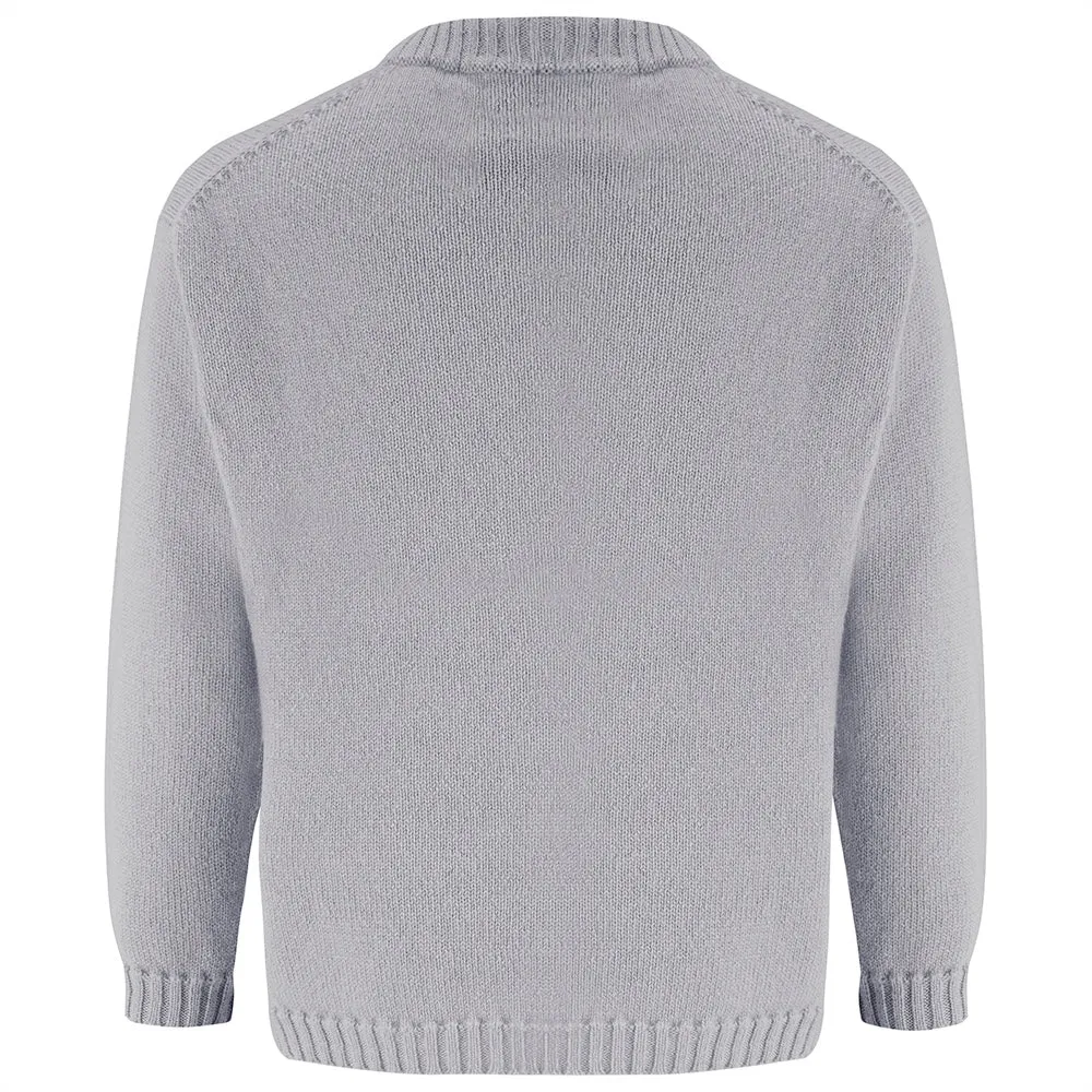 Camden Personalised Cashmere Sweater for Children - London Grey & Navy