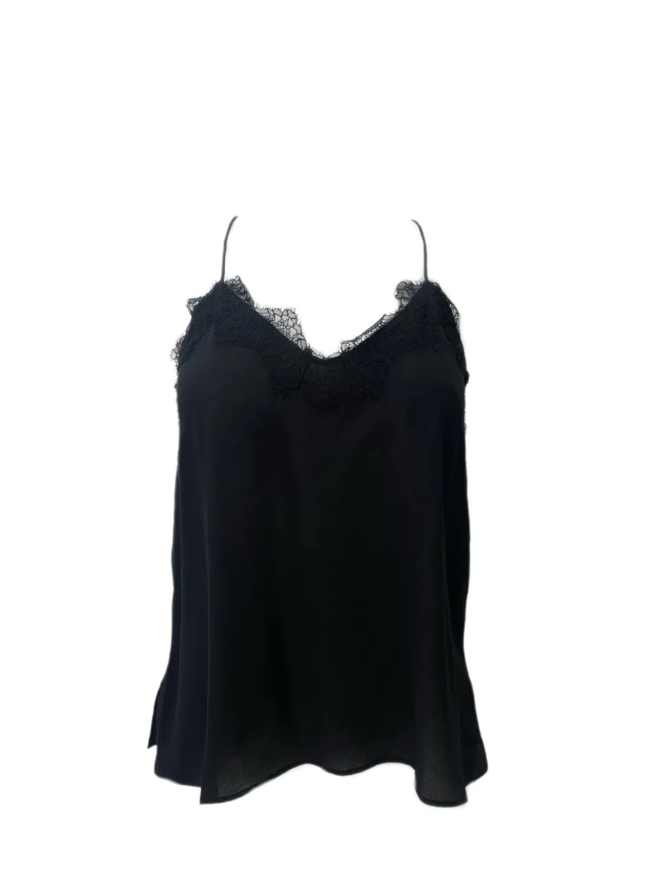 CAMI Women's Black V-Neck Racer Top #002 NWT