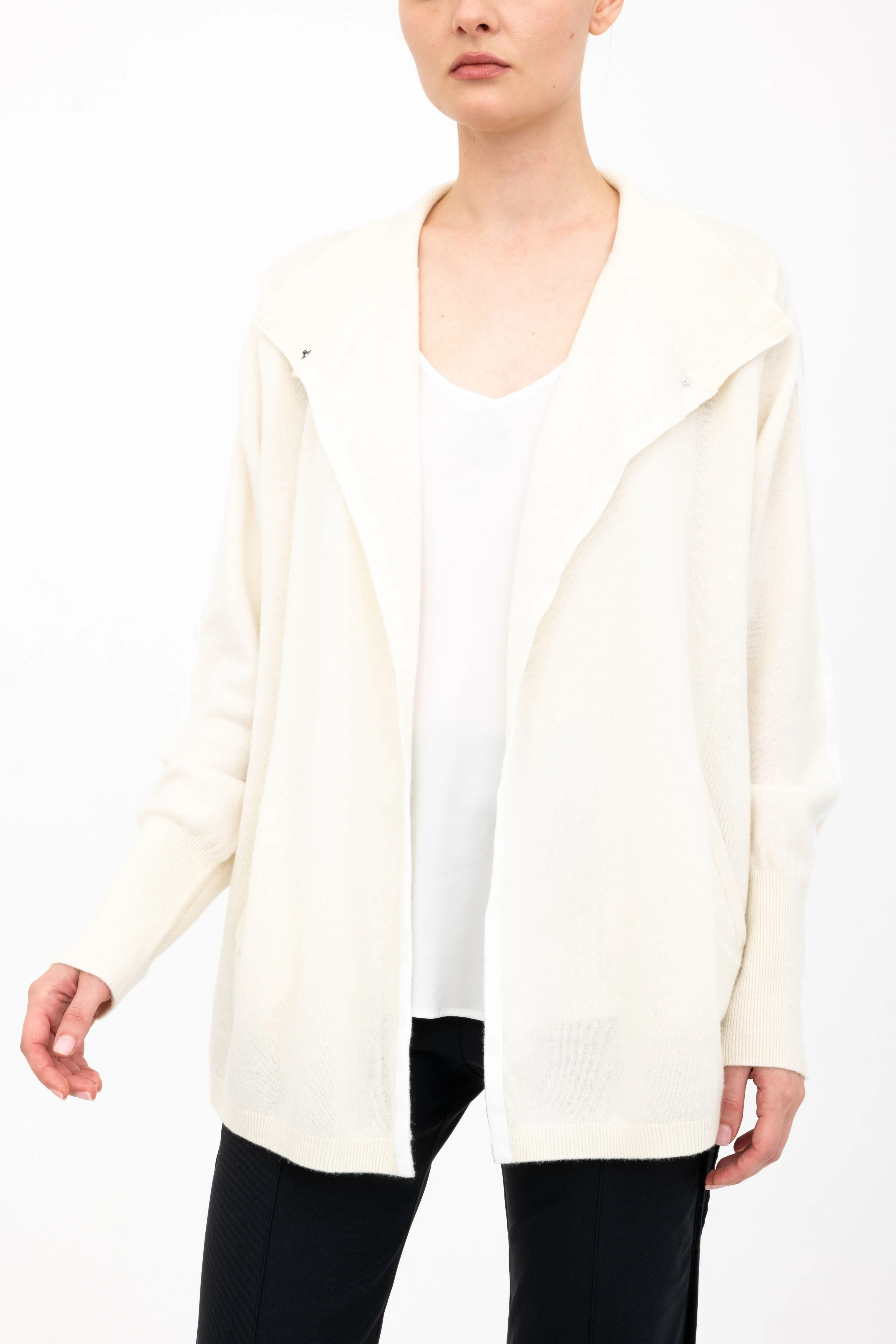 Cashmere Blend Double Breast Knit Cardigan - ACACIA