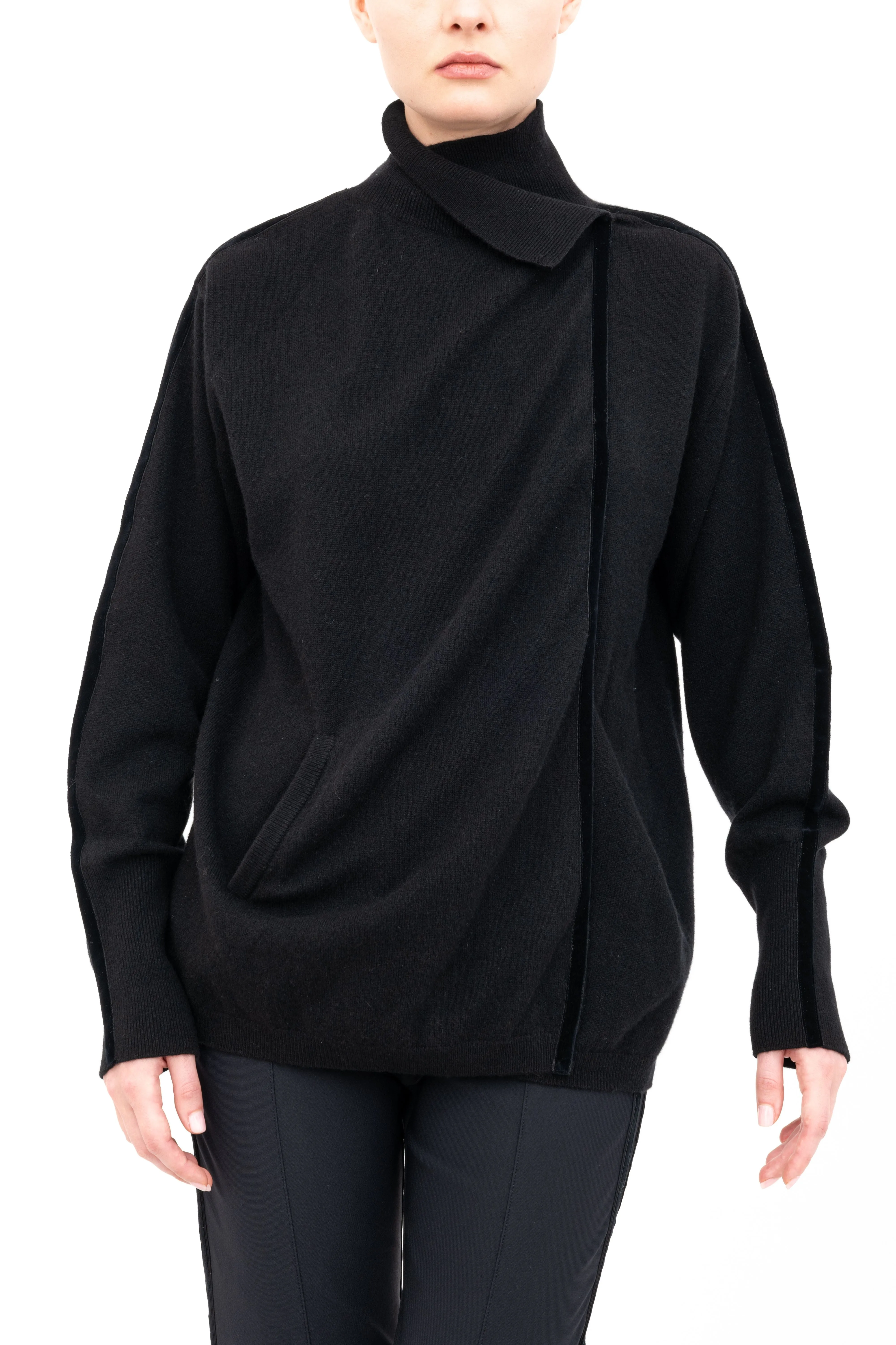 Cashmere Blend Double Breast Knit Cardigan - ACACIA