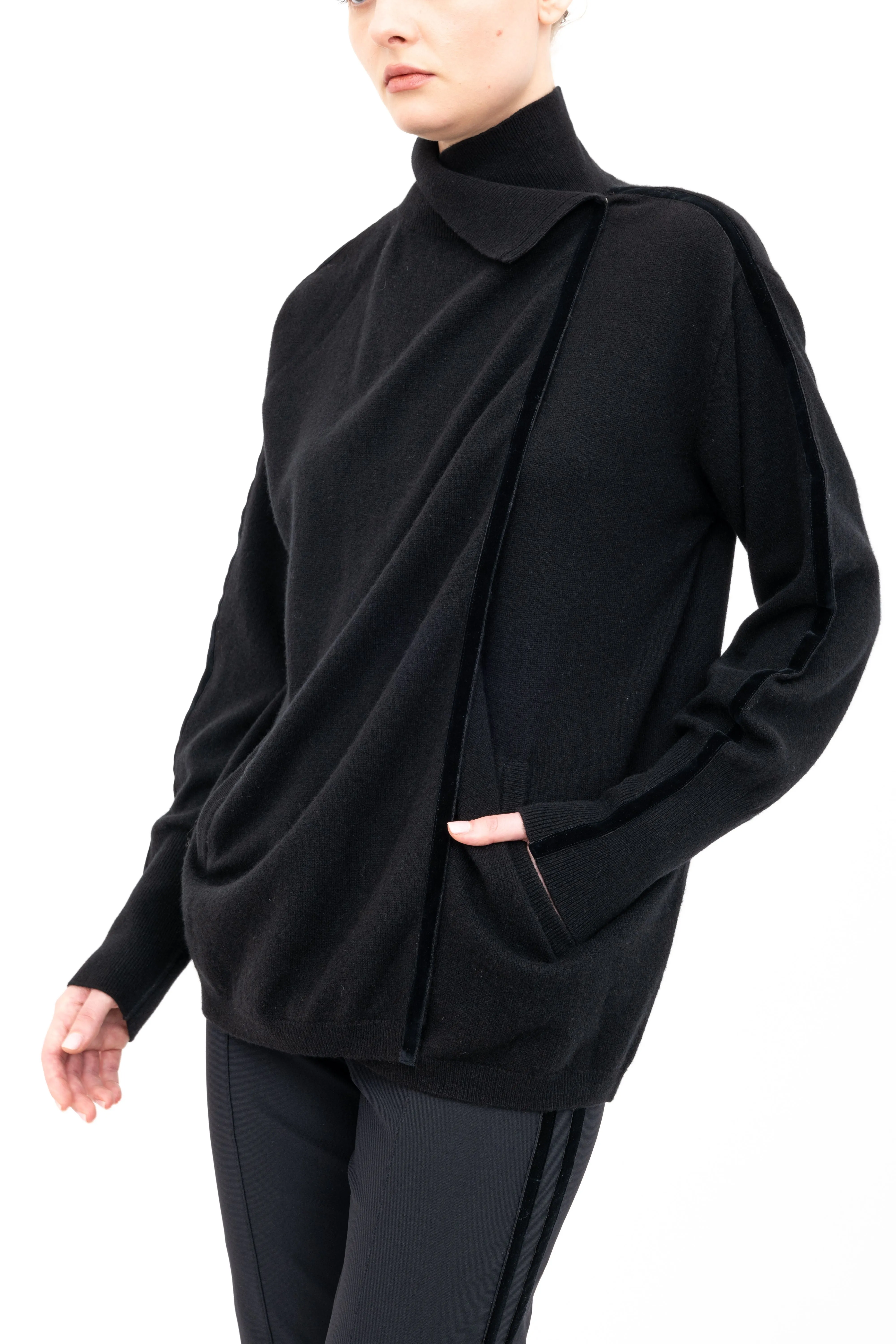 Cashmere Blend Double Breast Knit Cardigan - ACACIA