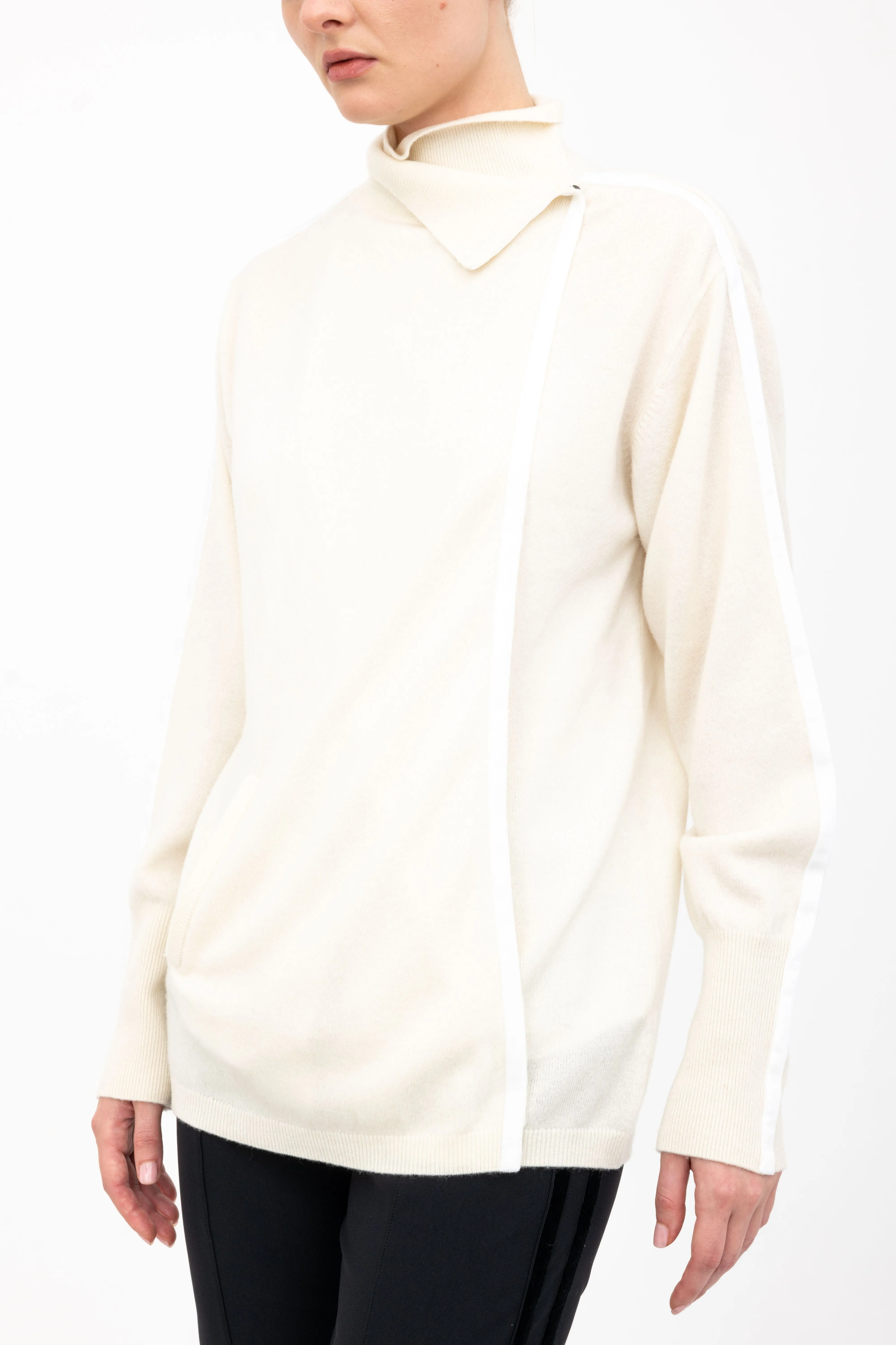 Cashmere Blend Double Breast Knit Cardigan - ACACIA