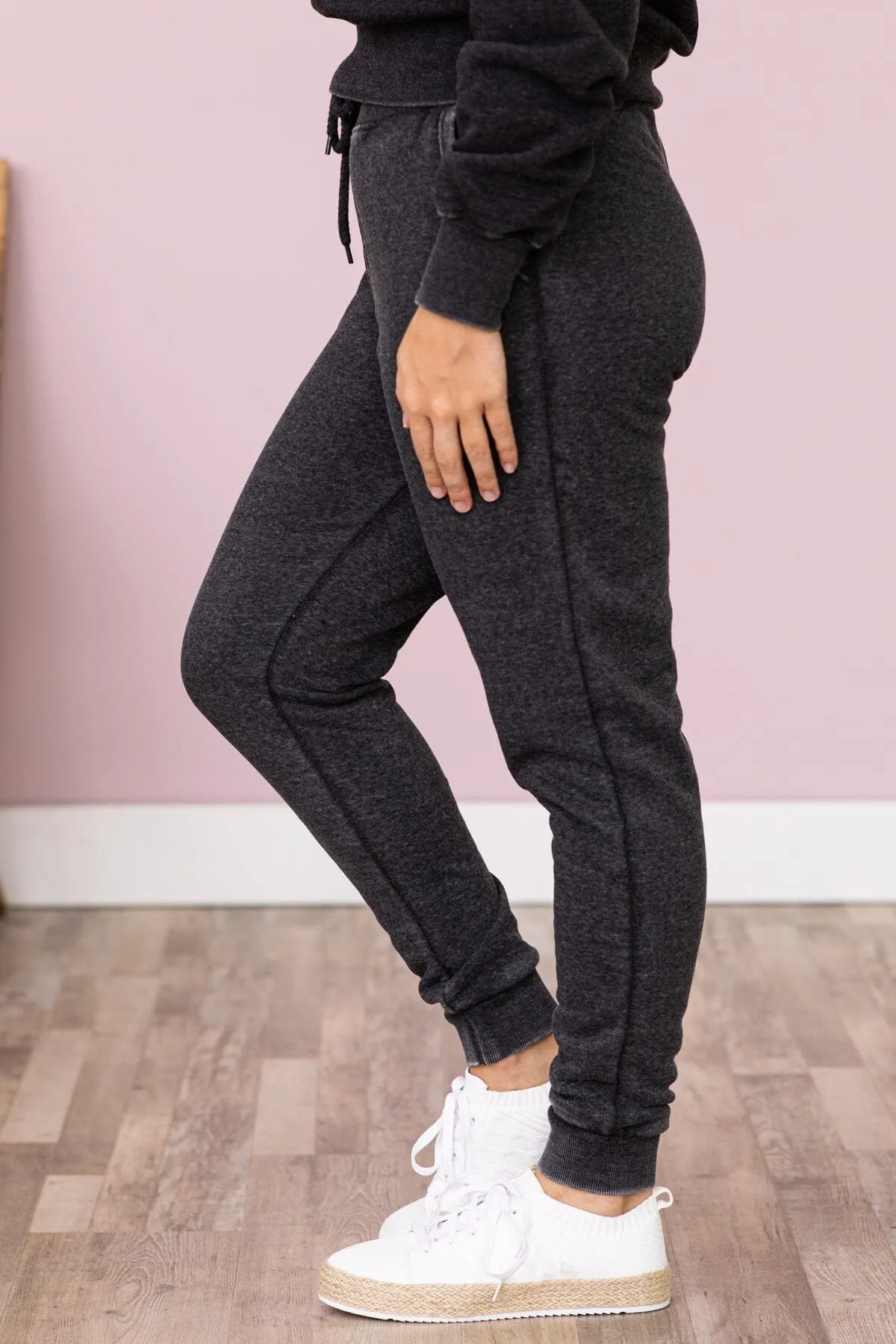 Charcoal Burnout Jogger Sweatpants