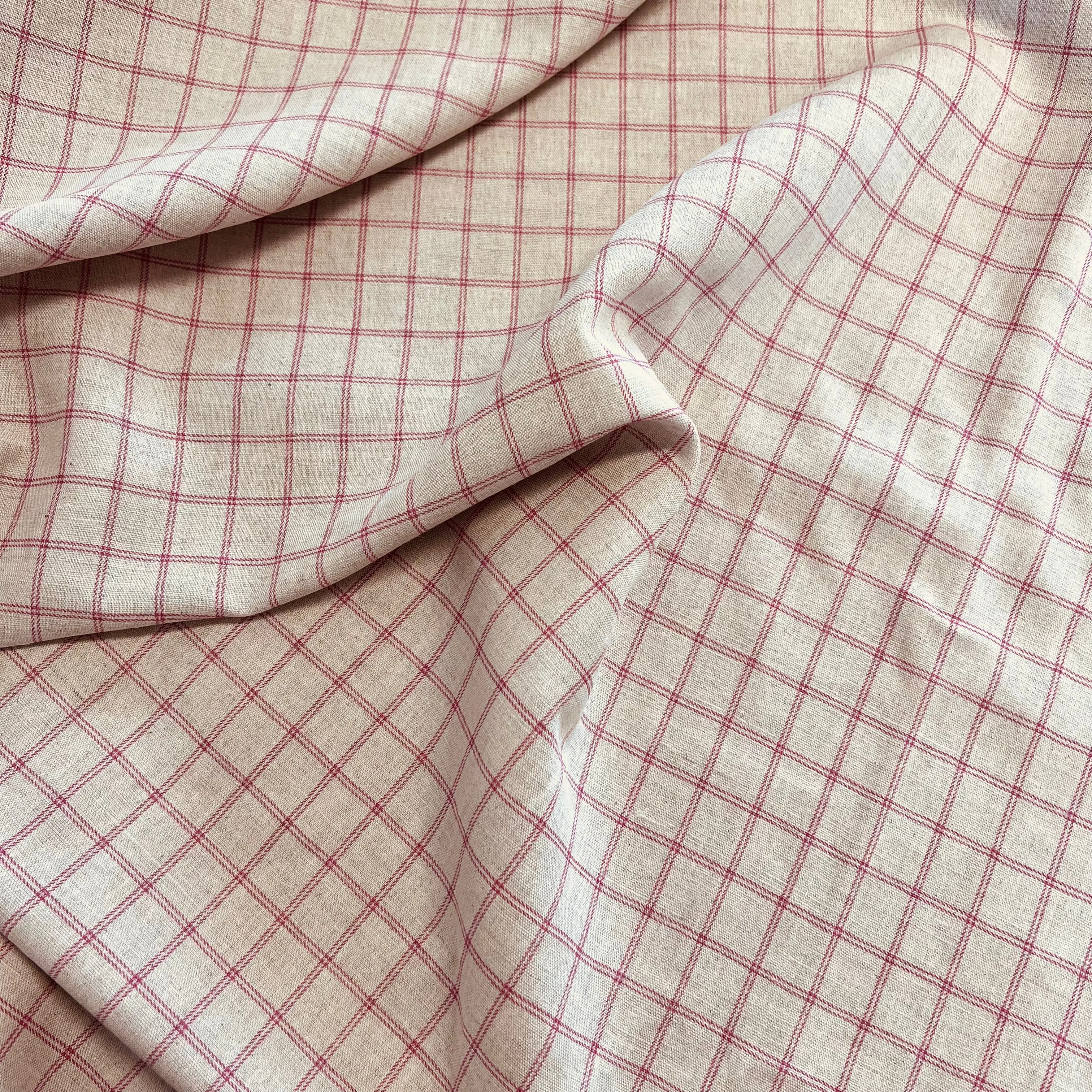 Country Linen | Plaid | Raspberry