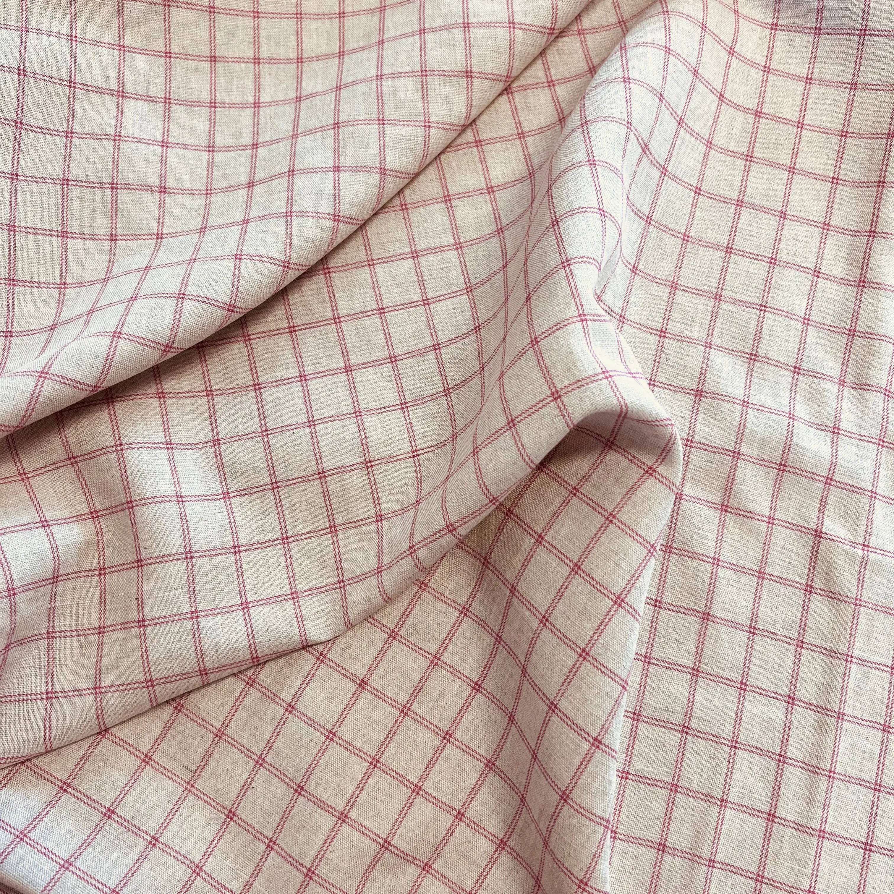 Country Linen | Plaid | Raspberry