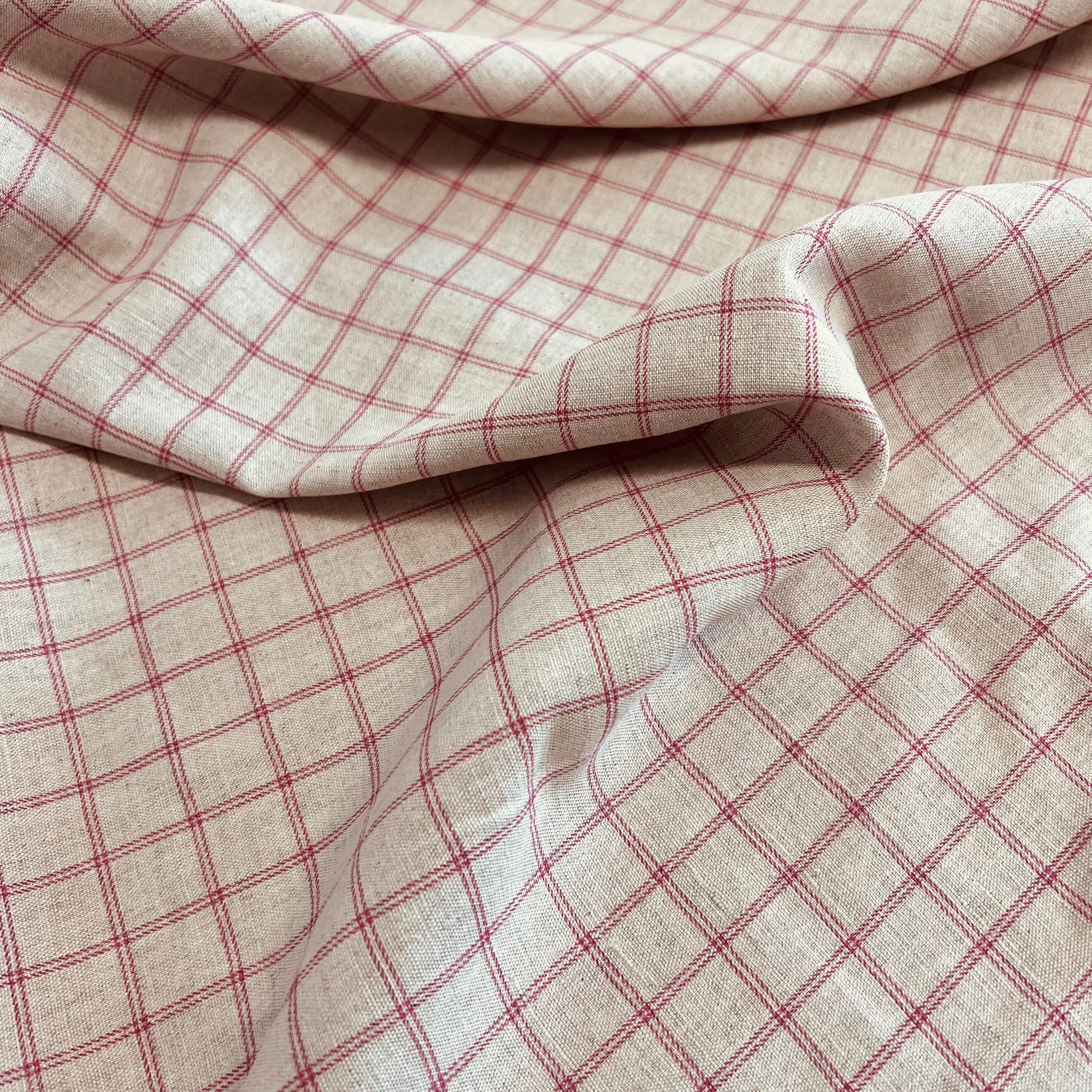 Country Linen | Plaid | Raspberry