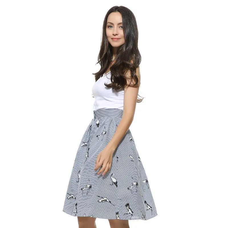 Crane Striped Skirt