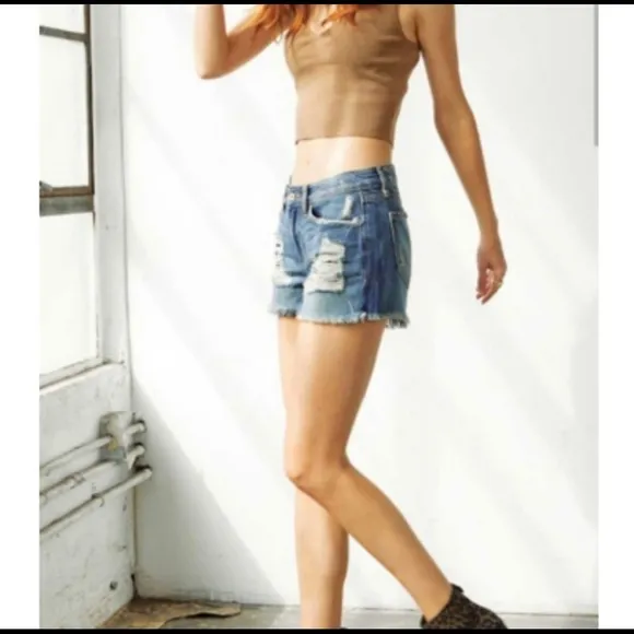 DAISY JANE Distressed Denim Cut-Off