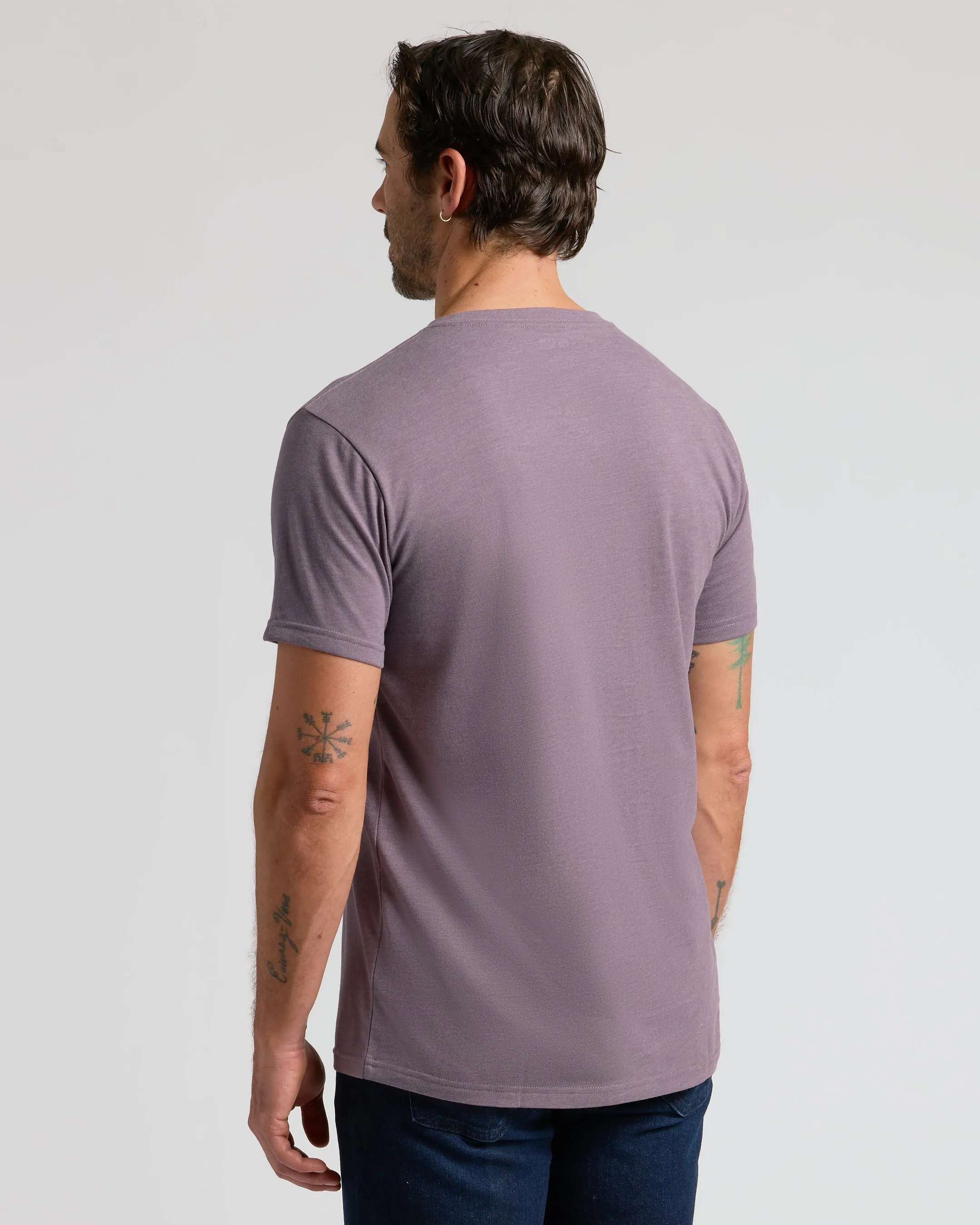 Dark Heather Amethyst V-Neck Tee