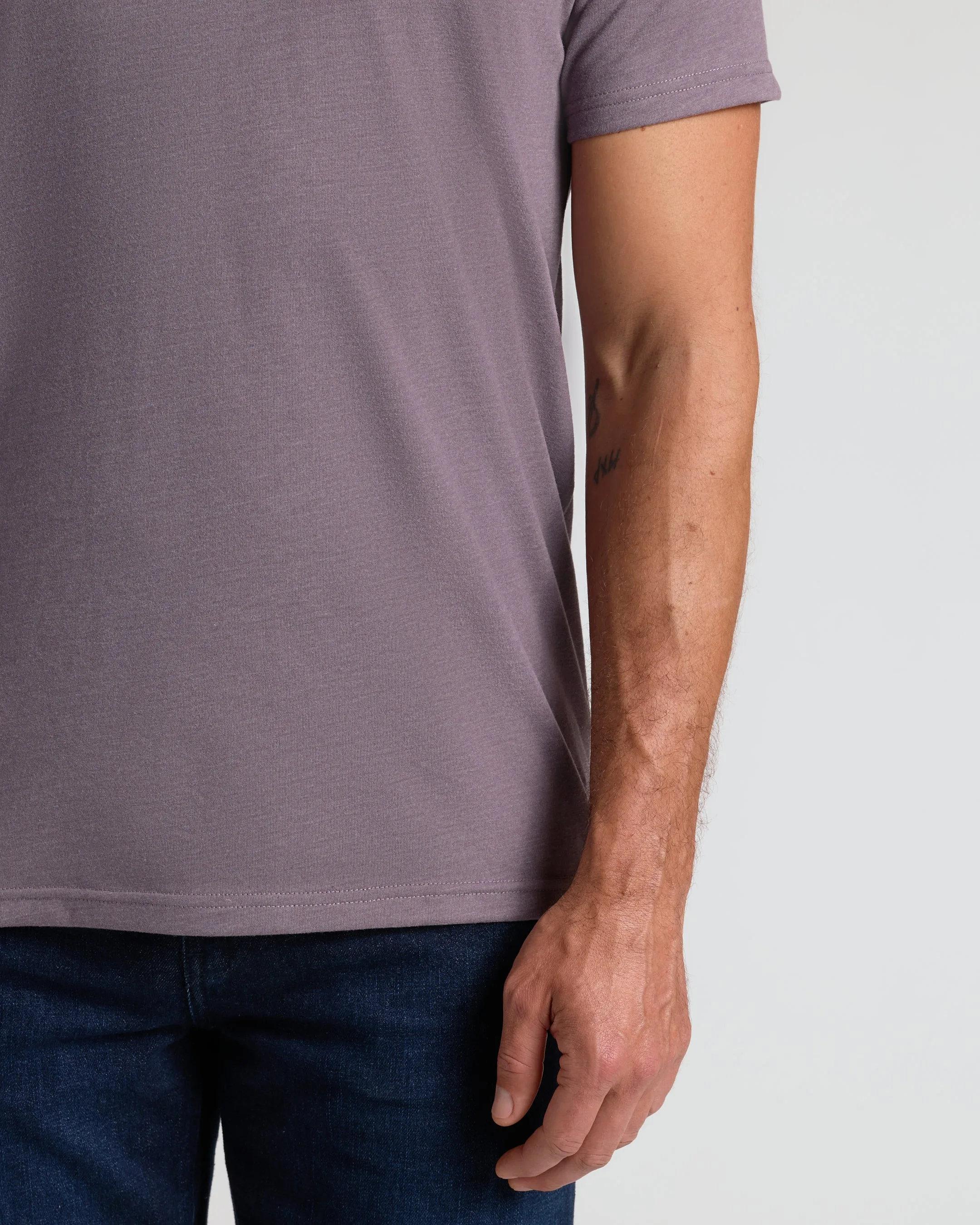 Dark Heather Amethyst V-Neck Tee