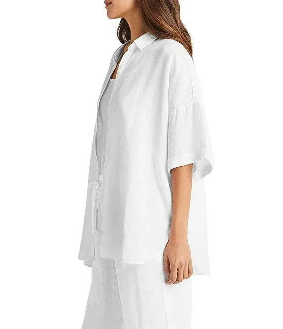 Dawson SS Linen Buttondown by Splendid | White