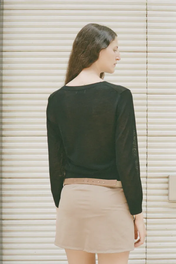 DEMI SWEATER, BLACK