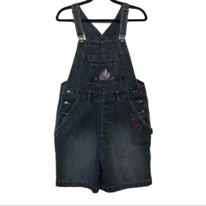 Disney Eeyore Embroidered Denim Overall Shorts